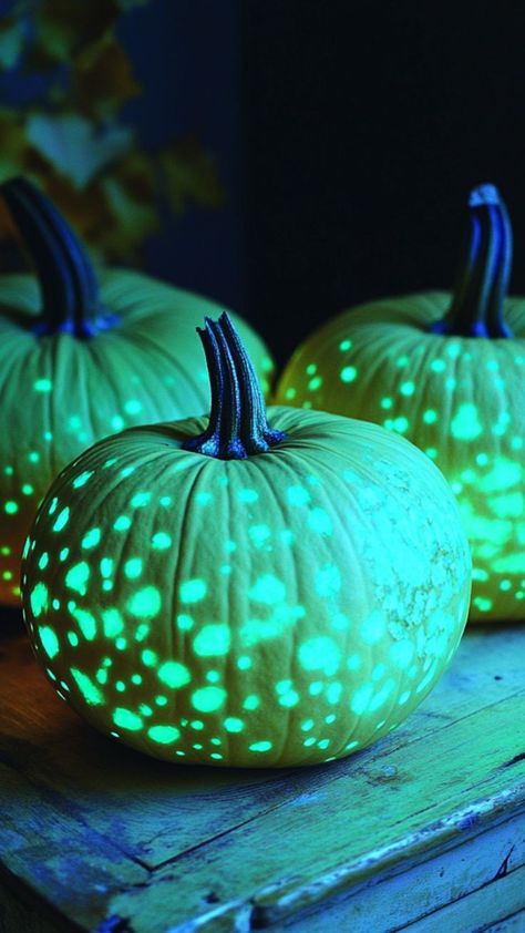 Light up the night with glow-in-the-dark pumpkins! A fun way to add a spooky touch to your decor. 🌙🎃 #GlowInTheDarkPumpkins #HalloweenCrafts #SpookyDecor Glow In The Dark Pumpkins, Light Up The Night, Spooky Decor, Halloween Crafts, Halloween Pumpkins, In The Dark, Glow In The Dark, Pumpkins, The Darkest