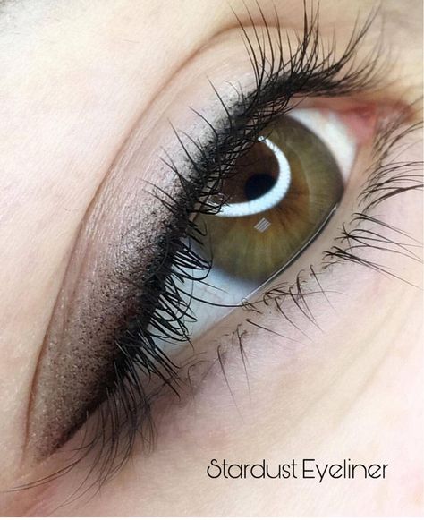 STARDUST EYELINERS - Beauty Angels Demo Websites Stardust Permanent Eyeliner, Dusty Eyeliner Tattoo, Stardust Eyeliner Tattoo, Eyeliner Tattoo Ideas, Eyeliner Tattoo Permanent, Pmu Eyeliner, Eyeliner Shadow, Tattoo Eyeliner, Classic Eyeliner