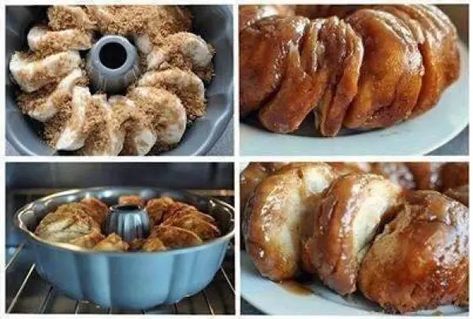 Cinnamon Bundt Breakfast Biscuit Easy Sticky Buns, Biscuit Cinnamon Rolls, Breakfast Ring, Sticky Bun, Cinnamon Bread Recipe, Pillsbury Grands, Ring Leader, Easy Home Recipes, Breakfast Biscuits