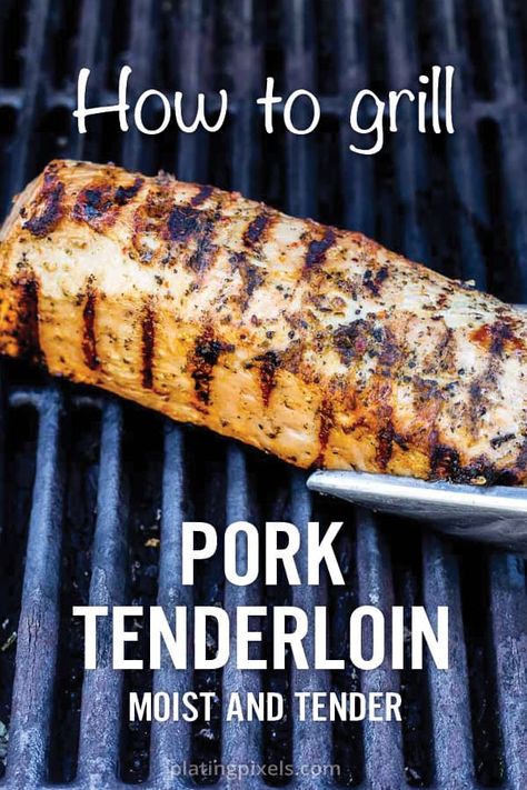 Juicy Grilled Pork Tenderloin Grill Pork Tenderloin, Grilled Pork Tenderloin Recipes, Grilled Pork Loin, Pork Tenderloin Recipe, Tenderloin Recipe, Grilled Pork Tenderloin, Pork Loin Recipes, Tenderloin Recipes, Marinated Pork