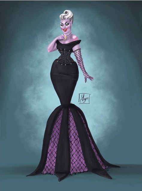 Yigit Ozcakmak Disney Villainess Collection: Ursula Steampunk Ursula, Disney Cosplay Ideas, Ursula Cosplay, Ursula Costume, Disney Characters Costumes, Disney Costume, Villain Costumes, Character Costume, Disney Inspired Fashion