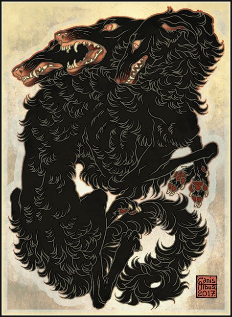 by Canis Albus Arte Inspo, Wolf Art, Arte Animal, Art And Illustration, Black Dog, Creature Art, Tattoo Studio, Drawing Inspiration, Skateboarding