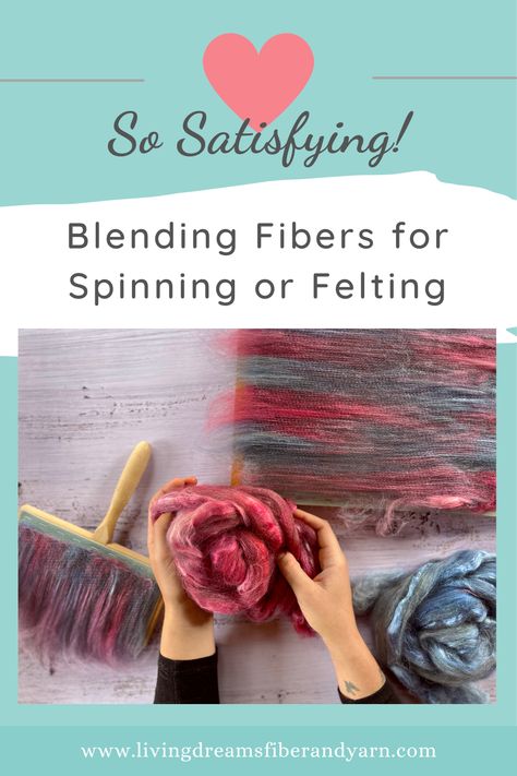 Blending fibers together is a satisfying and relaxing way to make custom blends of different types of fibers or to create unique multicolored rolags. The best part is that you don't even necessarily need hand cards. There's a $2.50 dupe that works just as well. Learn more about it in this short blog post. Hand Carding Wool, Art Yarn Spinning Tutorials, Hand Card, Felting Thread & Yarn, Wool Spinning, Spinning Yarn Fiber, Types Of Fibres, Fractal Spinning Yarn, Neat Tricks