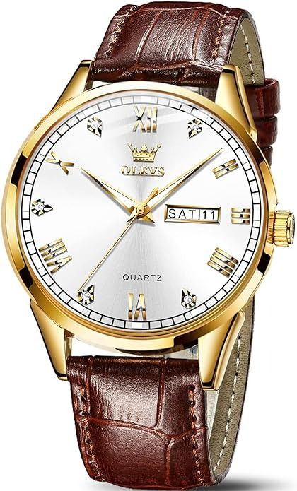 Amazon.com: Mens Watches Day and Date,Leather Wrist Watches for Men, Mens Brown Leather Watch,Men Rose Gold Wrist Watch,Leather Band Watches for Men,Dress Watches for Men,Leather Watch Men Date,Luminous Man Watch : XQIYI: Clothing, Shoes & Jewelry Brown Leather Watch Men, Men Day, Brown Watch Men, Mens Casual Watches, Brown Watches, Brown Leather Watch, Mens Watches Leather, Gold Watch Men, Watch For Men