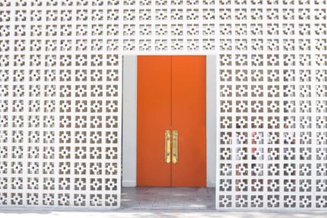 Protected: COLOR OF THE MONTH | Desert-vibes with Orange Ochre Modernism Week Palm Springs, The Parker Palm Springs, Orange Door, Parker Palm Springs, Innovative Architecture, Pink Door, Modern Architects, Interior Architect, Door Color