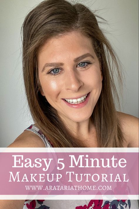 Makeup 5 Minute Makeup Routine, Easy Makeup Routine, 5 Minute Makeup, Morning Makeup, How To Draw Eyebrows, How To Apply Blush, How To Apply Concealer, Curling Eyelashes, Easy Makeup