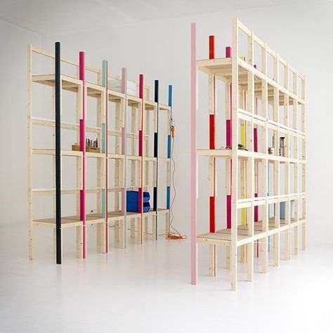 The Beautiful, the Bizarre, the Wonderful: 10 Crazy Bookcases We Can't Get Enough Of Dream Office, Chair Storage, Shelving Units, Modern Shelving, Shelving Systems, Types Of Furniture, Sewing Box, Interior Furniture, Ikea Hack