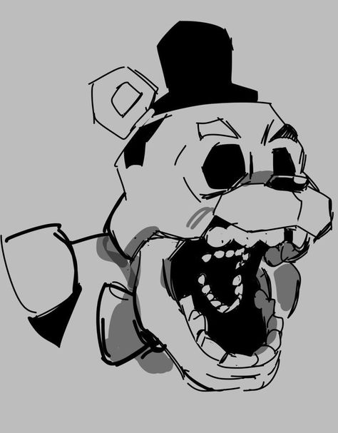 Fnaf Art Golden Freddy, Fnaf Freddy Fazbear Fanart, Fnaf How To Draw, Every Fnaf Character, How To Draw Freddy Fazbear, Fnaf Drawing Reference, Fnaf Art Freddy, Cute Fnaf Drawings, Fnaf Golden Freddy Fanart