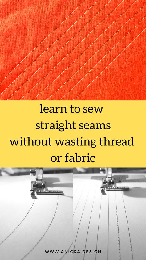 sewing machine sewing nice straight and curved seams Sewing Practice Sheets, Sewing Practice, Learning Fashion, Sewing Reference, Sewing Area, Hacks And Tips, Simple Exercises, Beautiful Objects, Creative Corner