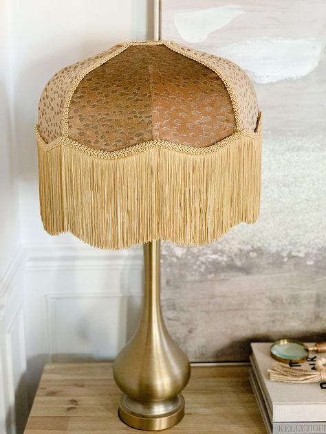 Fringe Lampshade, Anna Hayman, Velvet Lampshade, Lampshade Vintage, Vintage Opulence, Period Lighting, Art Deco Lamp, Deco Lamp, Victorian Lampshades