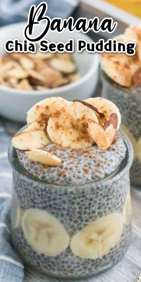 Banana Chia Pudding Recipes, Banana Apple Recipes, Chia Seed Pudding Almond Milk, Healthy Pudding Recipes, Banana Chia Seed Pudding, Chia Seed Pudding Recipe, Banana Chia Pudding, Healthy Pudding, Chia Pudding Recipe