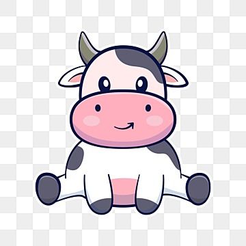 Cow Vector Illustration, Sapi Png, Cute Cow Clipart, Cow Icon, Jumper Ideas, Cow Cartoon, Cow Vector, Cow Illustration, Cow Clipart