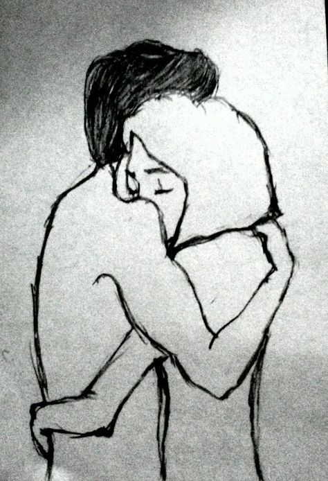 Drawing Of People Hugging, Easy Hugging Drawing, Hugging People Drawing, How To Draw Two People Hugging, Easy Hug Drawing, Drawing Of Two People Hugging, 2 People Hugging Drawing, Cute Hug Pictures, Two People Hugging Drawing