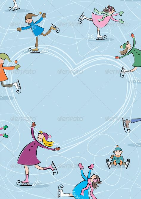 Ice Rink Background, Ice Skate Illustration, Ice Skating Poster, Ice Rink Illustration, Sports Day Poster, Christmas Ice Skating Illustration, Winter Skating, Christmas Ice Skates, Adobe Illustrator Vector