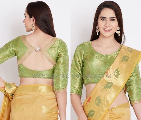 Blouse Back Neck Designs with Borders - 10 Creative Ideas Open Youtube, Dress Stitching, Neck Patterns, Blouse Back Neck, Kuchu Designs, Zari Saree, Sushmita Sen, Boat Neck Blouse Design, Cotton Blouse Design