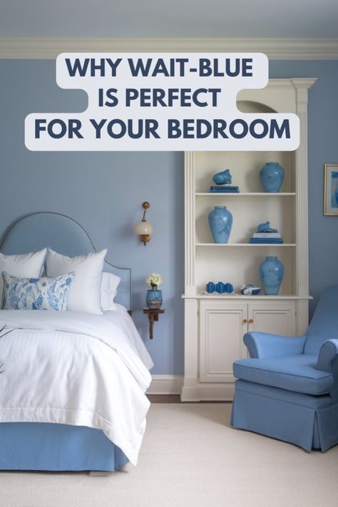 Blue And White Bedroom, Calm And Peace, Bedroom Refresh, Blue Bedroom, White Bedroom, Boho Bedroom, Blue Accents, Minimalist Bedroom, Home Decorating