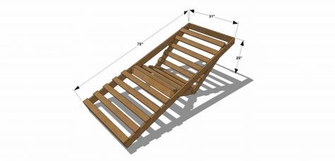 Dimensions for Free DIY Furniture Plans // How to Build an Indoor Outdoor Single Futon Chaise Lounge Single Futon, Diy Futon, Hideaway Bed, Futon Chair, Modern Murphy Beds, Murphy Bed Diy, Murphy Bed Plans, Bed Plans, Chaise Lounges