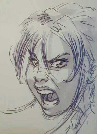 Anger Angry Screaming Reference Drawing, Mad Person Drawing, Angry Person Drawing, Screaming Mouth Drawing, Angry Painting, Angry Mouth, Drawing Emotions, Angry Woman, Expression Face