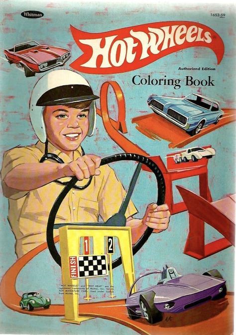 Circa 1970 Arte Pop Up, Vintage Coloring Books, About Cars, Vintage Hot Wheels, Hot Wheels Toys, Miniature Cars, Racing Posters, Mattel Hot Wheels, Garage Art