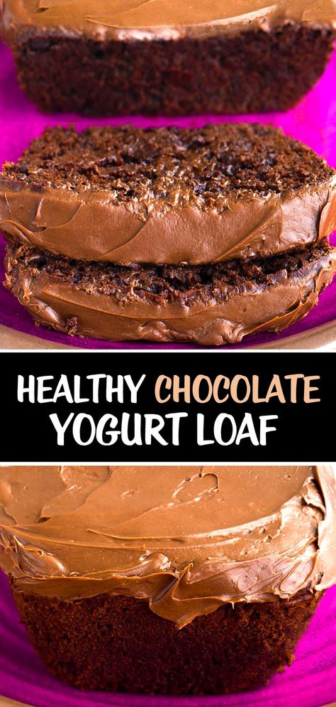 Chocolate Yogurt Cake, Yogurt Cake Recipe, Yogurt Chocolate, Chocolate Loaf, Chocolate Loaf Cake, Yogurt Dessert, Chocolate Yogurt, Chocolate Breakfast, Vegan Egg