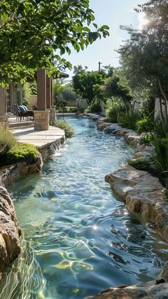 Small Pool Ideas, Chic Backyard, River Pool, Backyard Pool Design, Dream Backyard Pool, Natural Swimming Ponds, Pools Backyard Inground, Courtyard Gardens, Diy Swimming Pool