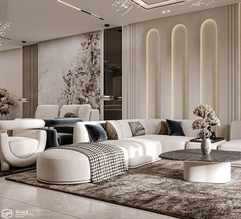 𝐑𝐞𝐜𝐞𝐩𝐭𝐢𝐨𝐧 𝐃𝐞𝐬𝐢𝐠𝐧 :: Behance Neoclassic Living Room, Modern Neoclassical Interior, Architectural Trees, Modern Classic Sofa, Cubes Architecture, Classical Living Room, Blue Sofa Living, Modern Neoclassical, Cash Counter