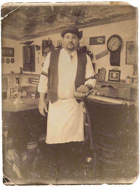 Bartender old west Old West Bartender, 1940s Bartender, Wild West Bartender, Wild West Doctor, Steampunk Bartender, Bar Uniform, Bartender Outfit, Bar Tender, Western Bar