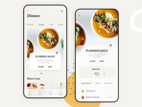 Avocado Oil Recipes, Food Ordering App, Plant App, Recipe App, Apps Design, Cooking App, Mobile App Design Inspiration, Booking App, Mobile Ui Design