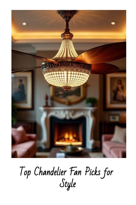 Top Chandelier Fan Picks for Style Fandelier Ceiling Fans Bedroom, Ceiling Fan Ideas, Chandelier Fans, Chandelier With Fan, Elegant Ceiling Fan, Simple Ceiling Fan, Cool Chandeliers, Fan Ideas, Fan Light Fixtures