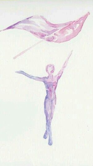 Color guard water color Colorguard Flag Drawing, Colorguard Drawings, Color Guard Drawings, Colorguard Aesthetic Wallpaper, Colorguard Wallpaper, Color Guard Tattoos, Color Guard Aesthetic Wallpaper, Color Guard Wallpaper, Winter Guard Aesthetic