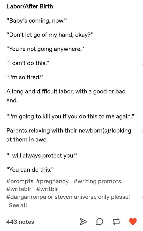 Pregnant Prompts Otp, Pregnant Prompts, Parent Prompts, Pregnancy Writing Prompts, Pregnancy Prompts, Fluff Writing, Family Writing Prompts, Family Prompts, Oneshot Ideas