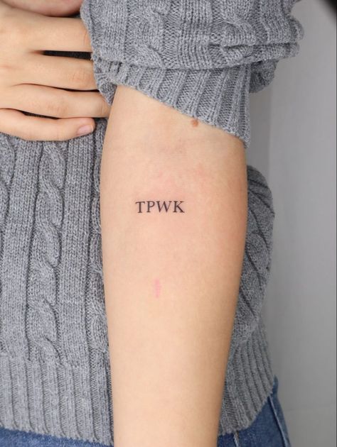 TPWK Tattoo - Harry Styles | tattoo ideas by  Kylah Ashworth Harry Styles Tattoos Tpwk, Harry Coded Tattoos, Lovejoy Tattoo, Tpwk Tattoo Ideas, Harrystyles Tattoo, Harry Styles Minimalist Tattoo, One Direction Tattoos Ideas, Tpwk Tattoo, Mini Tattoos Unique