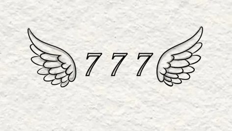 777 Tattoo Men, 777 Angel Number Tattoo, 777 Tattoo Ideas, Bird Silhouette Tattoos, Shen Long Tattoo, 777 Tattoo, Bicep Tattoo Men, Basic Tattoos, Small Finger Tattoos