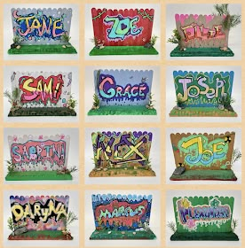 Grafitti Name Art Project, Grade 7 Art Ideas, Graffiti Art Project, Graffiti Art For Kids, Fun High School Art Projects, 6th Grade Art Projects Middle School, 8th Grade Art Lessons, Graffiti Art Lesson, 5th Grade Art Lessons