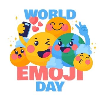 Premium Vector | Detailed world emoji day illustration Emoji Day Creative Ideas, Emoji Day, World Emoji, World Emoji Day, Flat World, Birthday Illustration, Day Illustration, Flat Design Illustration, Youth Day