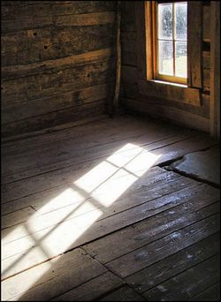 Gita's home: tiny glass sun (it's day time in night)  Gita works as a maid for a wealthy woman in the city. Window Lighting, Rustic Log Cabin, Window Light, Window View, Luz Natural, Through The Window, Cabins In The Woods, Morning Light, Light And Shadow