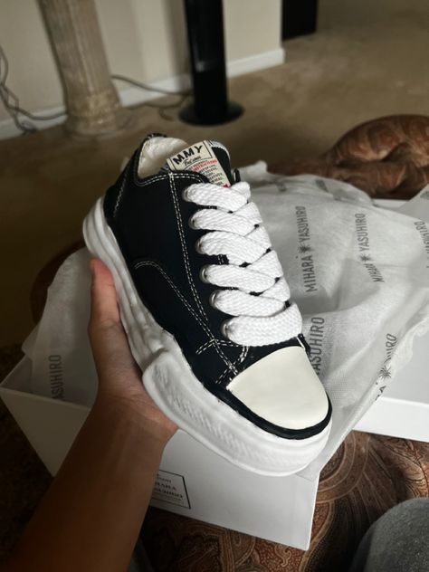 Replica Sneakers, Pretty Sneakers, Crocs Fashion, Maison Mihara Yasuhiro, Maison Mihara, Pretty Shoes Sneakers, Shoes Outfit Fashion, Margiela Shoes, Replica Shoes