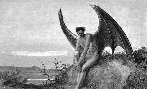 Some think the Devil can be found in the Hebrew Bible. Are they right? 천사와 악마, The Satanic Bible, The Fallen Angel, Unexplained Phenomena, Gustave Dore, Twitter Header Pictures, رعب نفسي, San Michele, Header Pictures