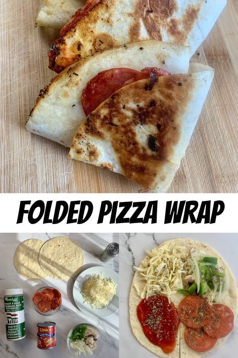 Experience pizza like never before with this Pizza Folded Wrap recipe! Indulge in melted cheese, your favourite toppings, and all the goodness of a pizza, neatly wrapped in a tortilla. Quick, satisfying, and bursting with flavours. Elevate your snack game with this delightful twist on a classic favourite. 🍕🌯 #PizzaFoldedWrap #CheesyDelights #FlavourfulBites #TastyTwists #HomemadePizzaLove #QuickAndEasy #RecipeMagic #FoodieCravings #SnackGoals #YummyCreations 🧀🍅🌶️ Folded Wraps, Pizza Wrap, Pizza Tortilla, Pizza Wraps, Recipes Pizza, Wrap Recipe, Pizza Snacks, Tortilla Pizza, Game Snacks