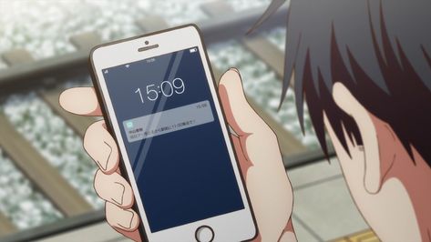 anime hand holding phone - Google Search Anime Character Holding Phone, Looking At Phone Drawing Reference, Anime Looking At Phone, Checking Phone Pose, Anime Hand Holding Phone, Holding Cellphone Drawing Reference, Holding Phone Pose Drawing, Phone Holding Reference, Hand Holding Cellphone Drawing