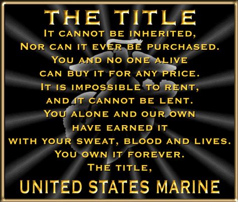 military inspirational pictures | To: 444Flyer; purpleraine; USMC Brat; 3D-JOY Marine Corps Quotes, Marine Son, Marine Quotes, Usmc Mom, Love My Marine, Proud Marine Mom, Usmc Quotes, Marine Corps Birthday, Once A Marine