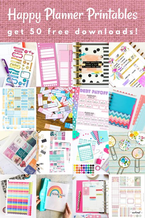 Happy Planner Templates Free Printables, Happy Planner Recipe Printable, Happy Planner Template, Happy Planner Page Ideas, Happy Planner Mini Printables Free, Free Happy Planner Stickers, Frankenplanner Happy Planner, Happy Planner Cover Free Printable, Happy Planner Sticker Organization