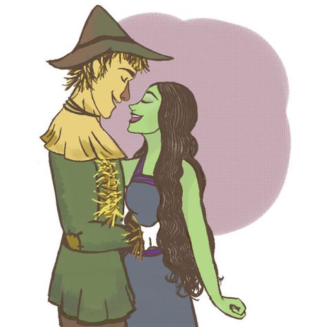 Elphaba And Fiyero, Wicked Fanart, Musical Theatre Humor, Musical Fanart, Madame Red, Elphaba And Glinda, Wicked Musical, Wicked Witch Of The West, Wicked Tattoos