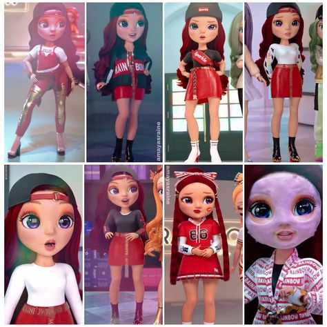 Rainbow High Ruby, High Cartoon, Ruby Anderson, Easter Gingerbread House, Barbie Disney, New Barbie Dolls, Chibi Girl Drawings, Zodiac Rings, The Best Outfits