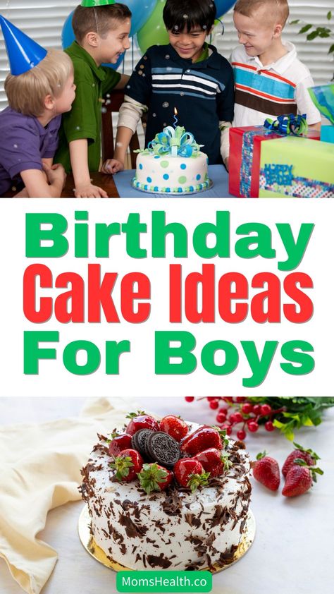 Simple & Nutritious Boys' Birthday Cake Ideas Birthday Cakes For 11 Year Boys, Easy Boy Birthday Cake, 11th Birthday Cake Boy, Birthday Cake For 7 Year Boy, Chocolate Birthday Cake Kids, Boys Birthday Cakes Easy, Easy Birthday Cake Ideas, Boys Cake Ideas, Easy Kids Birthday Cakes