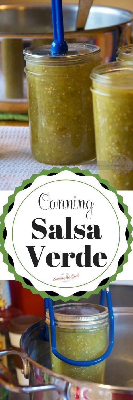 Simple instruction on how to create and water bath can fresh salsa verde. Green salsa is so delicious and with this recipe you can enjoy it year round. Easy Salsa Verde Recipe, Green Salsa Recipe, Baked Dish, Healthy Food Art, Storing Produce, Roasted Salsa, Salsa Tomatillo, Easy Canning, Easy Salsa Recipe