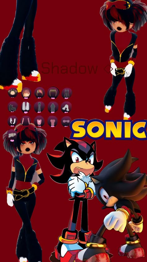 Sonic Dti Outfit, Sonic Dress To Impress, Shadow The Hedgehog Outfit Ideas, Shadow The Hedgehog Inspired Outfit, Shadow The Hedgehog Outfit, Shadow The Hedgehog Cosplay, Movie Star Dress, Shadow And Sonic, Movie Outfit