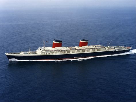 Ss United States, Navi A Vela, Merchant Navy, Ocean Liner, Cruise Liner, Ulsan, Cruise Ships, Steam Boats, Beautiful Ocean