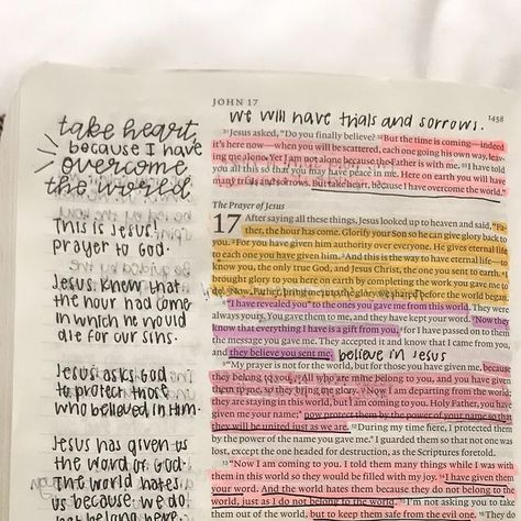 the loving bible | bible studies & christian shop on Instagram: "John 17 🫶  “My prayer is not for them alone. I pray also for those who will believe in me through their message, that all of them may be one, Father, just as you are in me and I am in you. May they also be in us so that the world may believe that you have sent me.” ‭‭John‬ ‭17‬:‭20‬-‭21‬ ‭  ••••••••••••••• #thelovingbible #bible #biblestudy #biblejournaling #biblejournalingcommunity #biblejournalinglife #biblestudynotes #biblestudytips #christianwomen #christian #christiangirlinstagram" John 21 Bible Journaling, John Bible Notes, Book Of John Bible Journaling, John Bible Study Notes, John In The Bible, John Bible Journaling, Bible Study John, Bible Learning, John 17