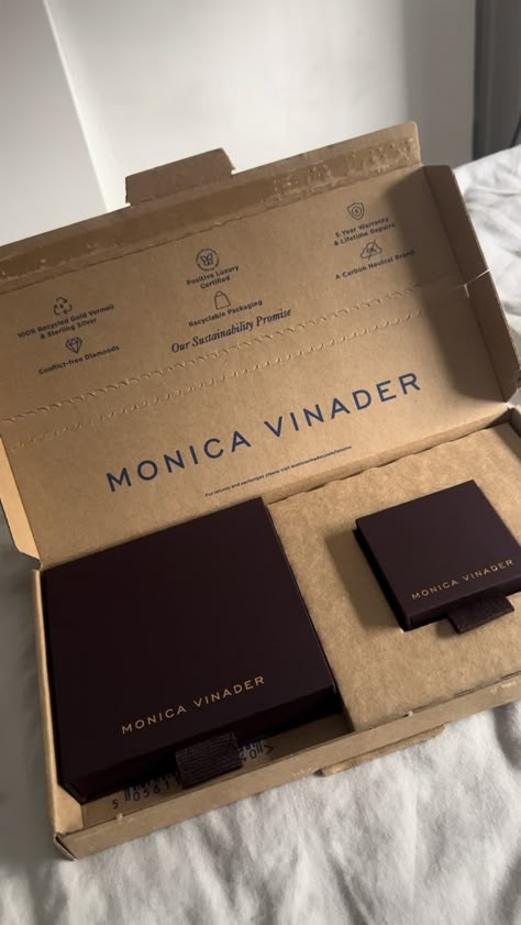 Monica Vinader Packaging, Luxury Jewellery Packaging, Box Sleeve Design, Shipping Box Design, Hair Marketing, Branding Proposal, Luxury Jewelry Packaging, Luxury Box Design, Luxury Brand Packaging